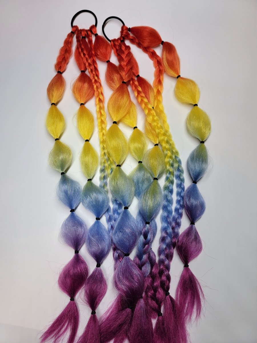 Pride Festival Braid Tie In's