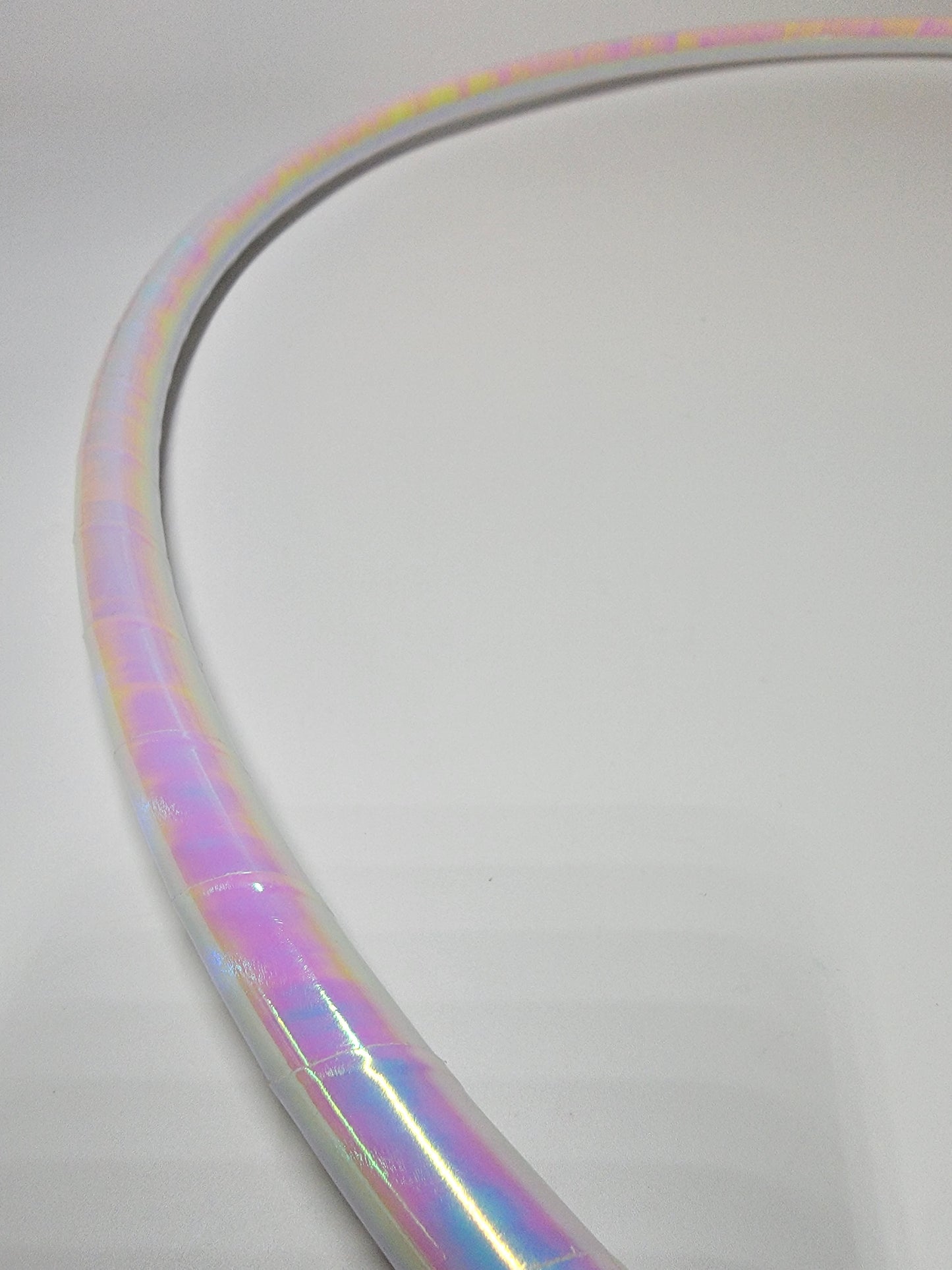 White Pearl Taped Hula Hoop
