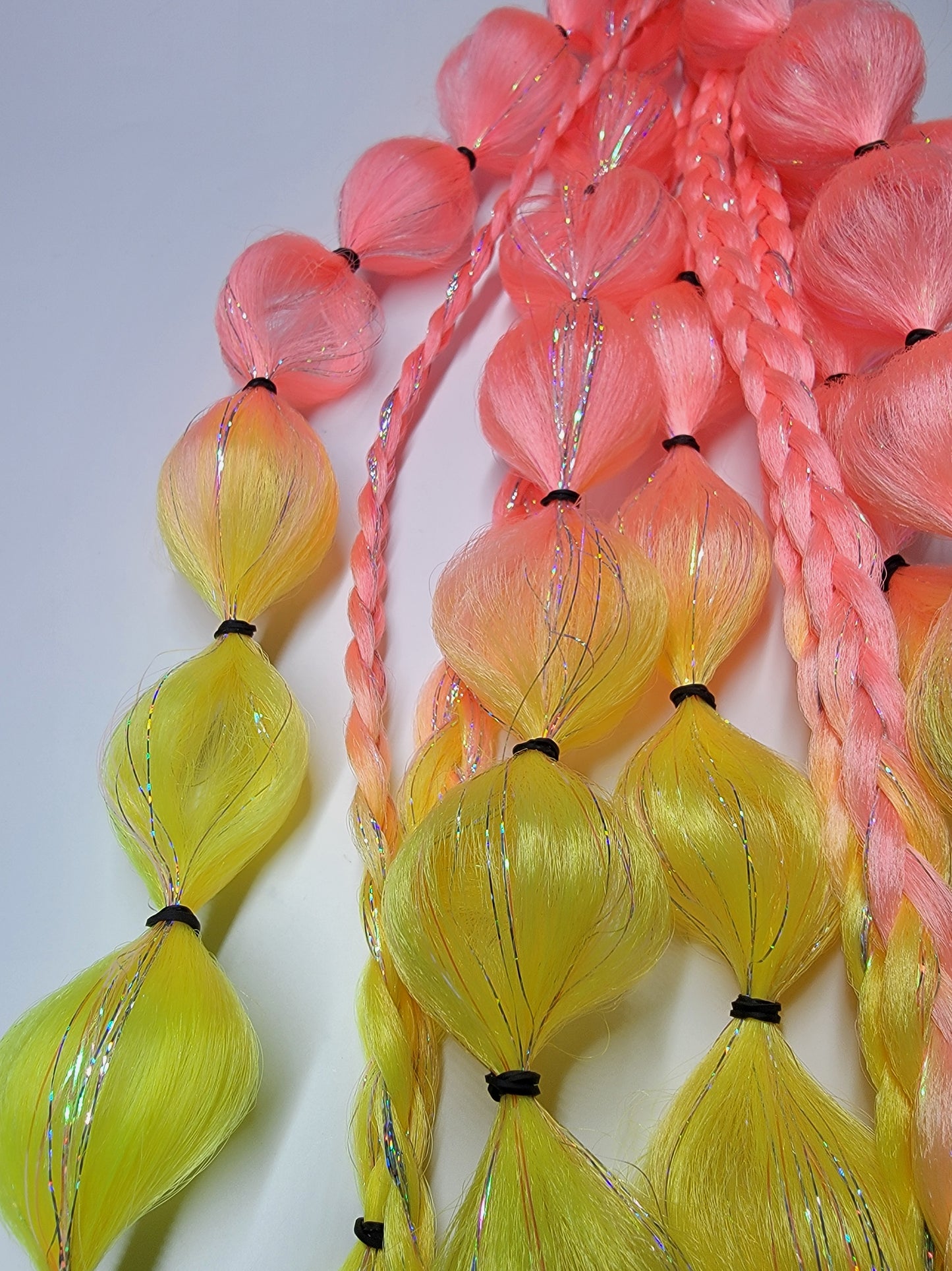 Strawberry Lemonade Festival Braid Tie In's