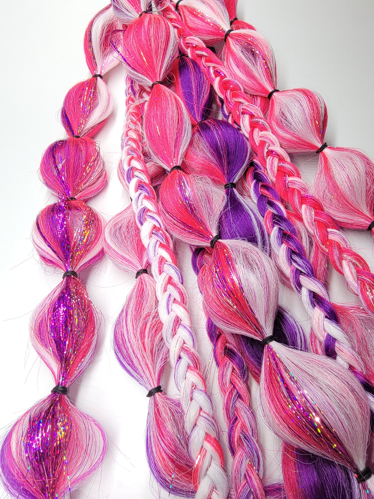 Pink Pony Club Festival Braid Tie In's