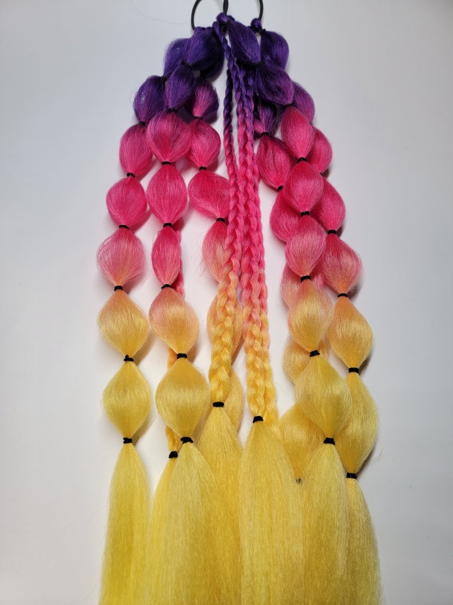 Tequila Sunrise Festival Braid Tie In's