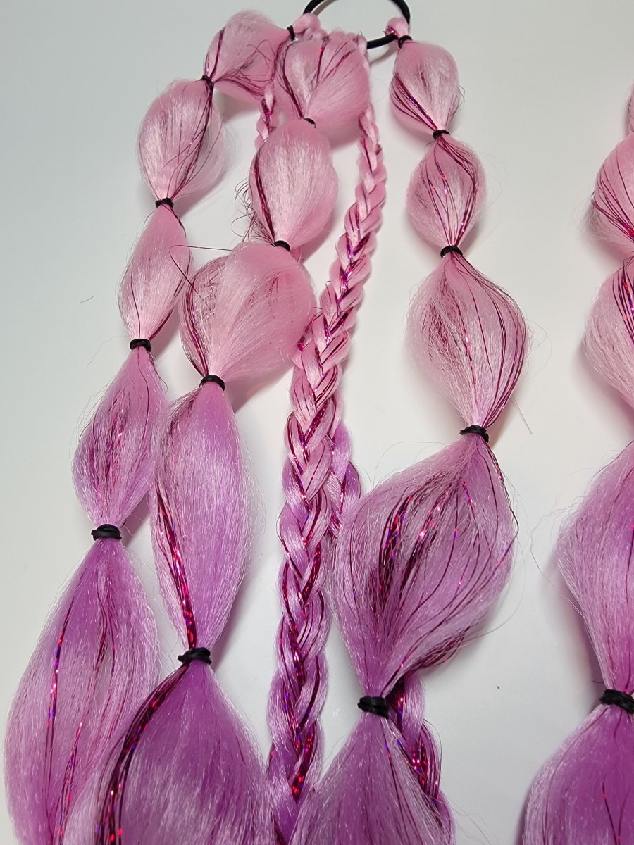 Pink Parade Festival Braid Tie In's