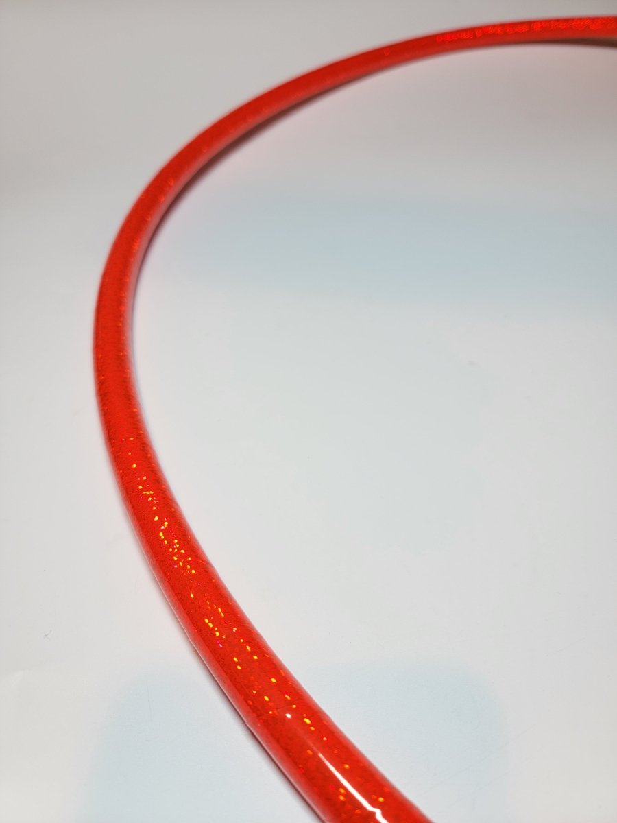 Fluorescent UV Orange Taped Hoop