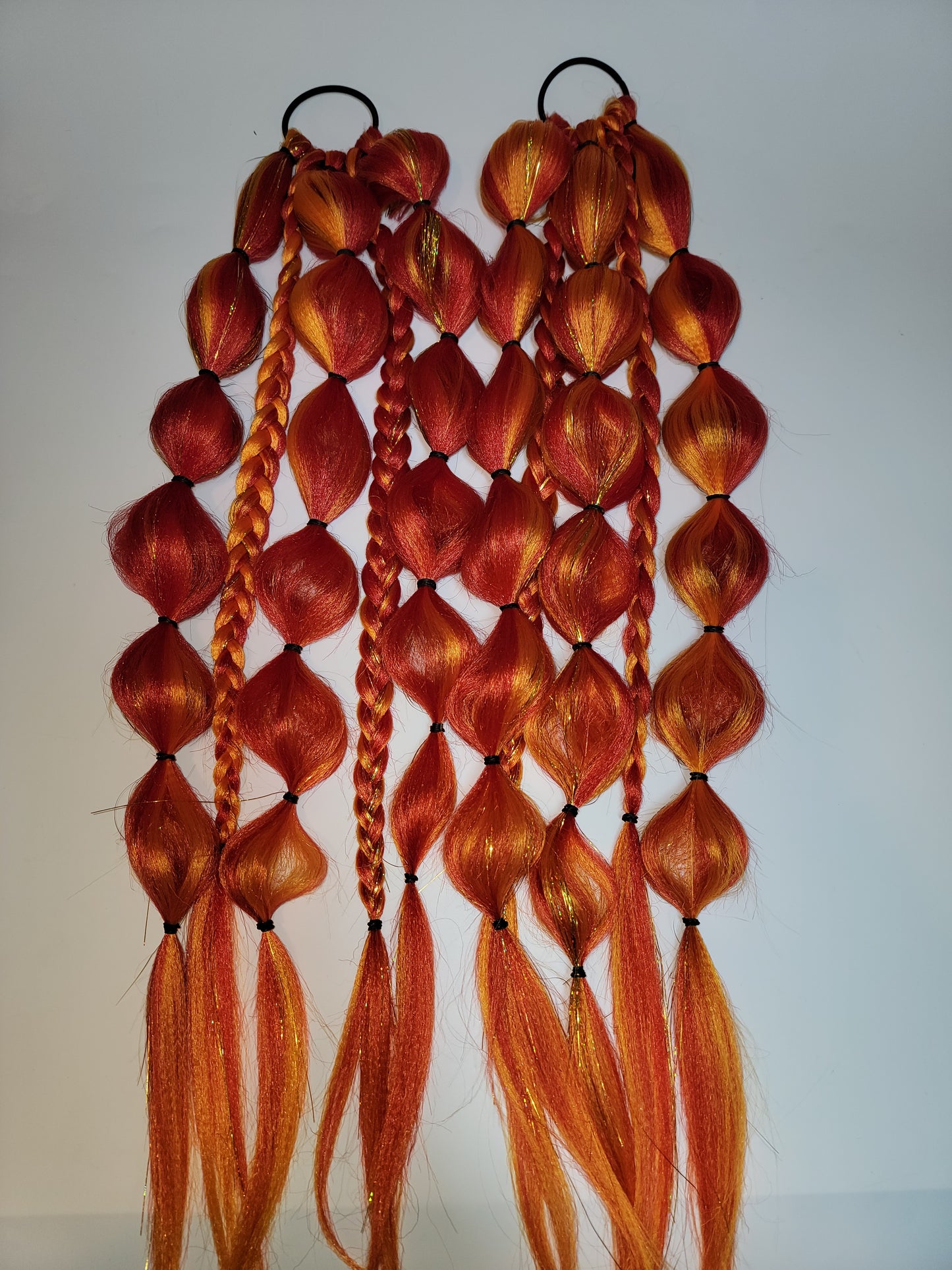 Orange Sunshine Festival Braid Tie In's