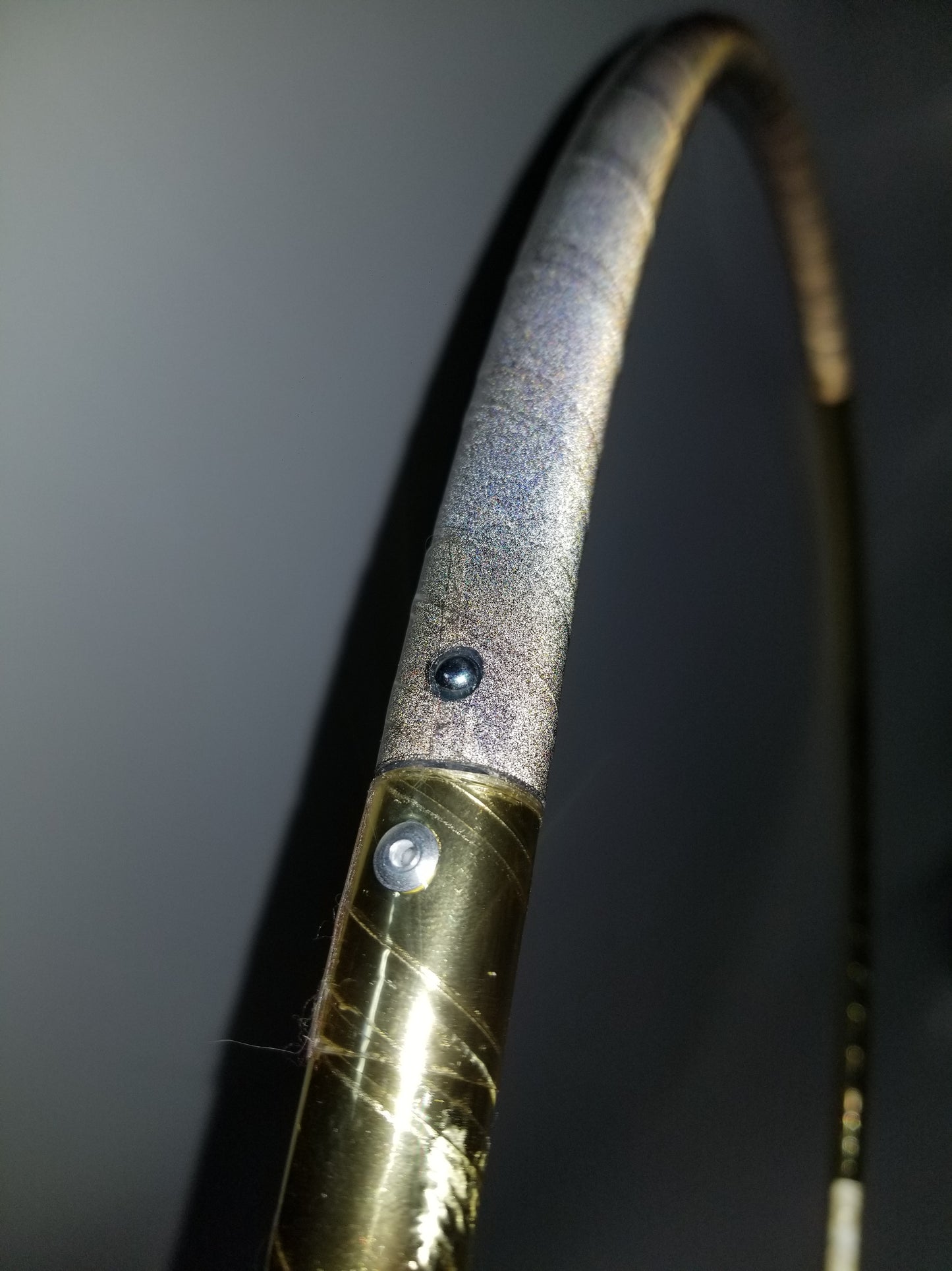 Cleopatra Gold & Black Reflective 4 Piece Sectional Hoop