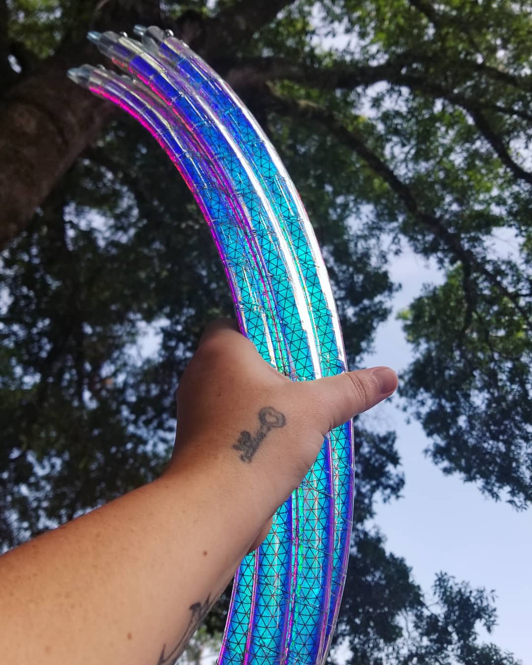 Cyber Sunset Reflective Color Morph Taped Hoop
