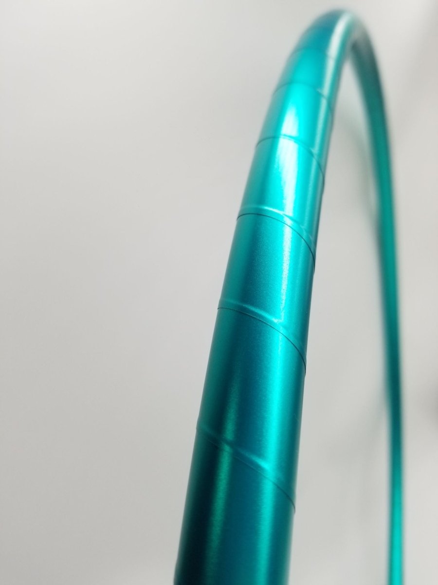 Teal Satin Luster Taped Hula Hoop