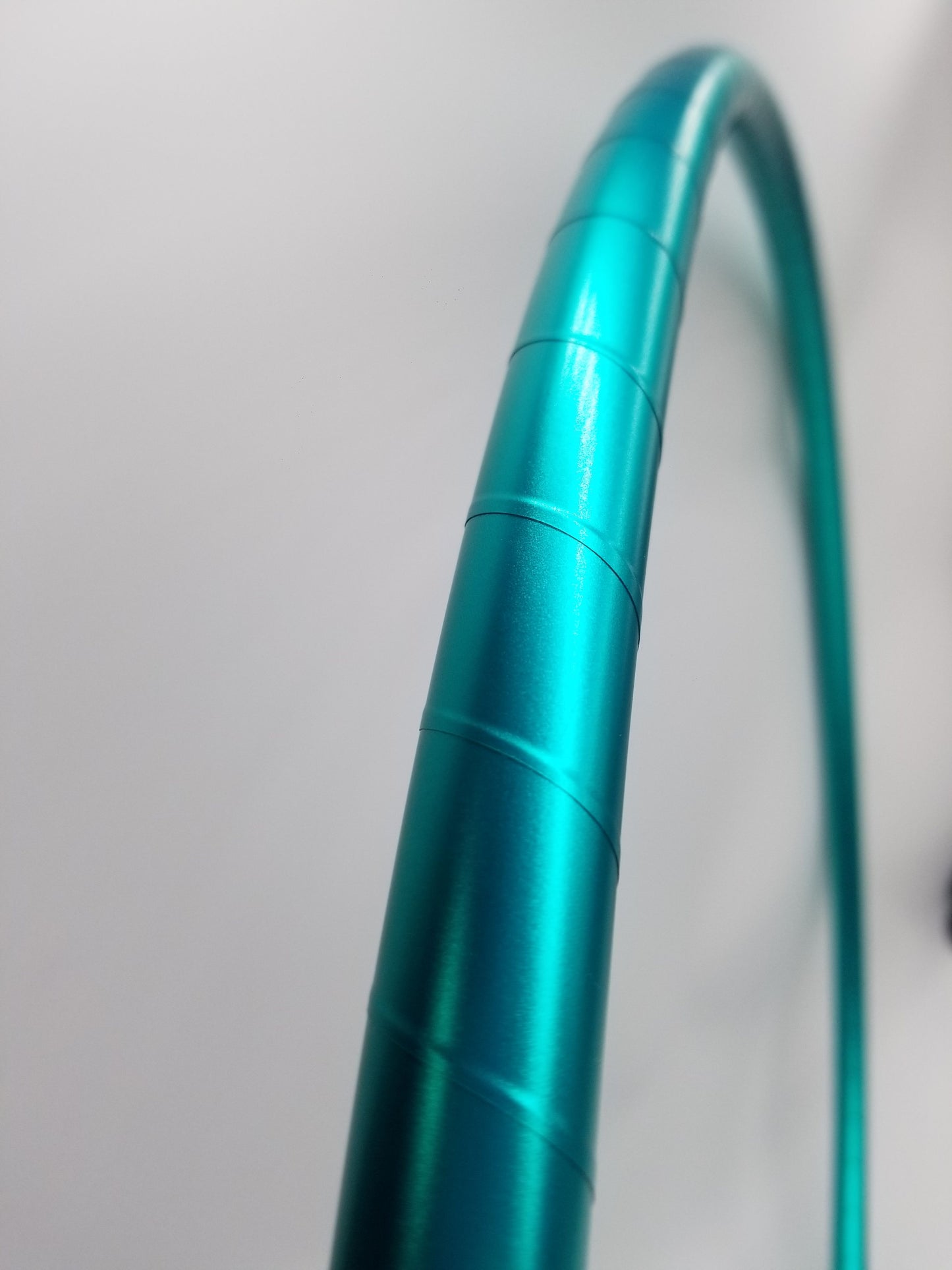 Teal Satin Luster Taped Hula Hoop