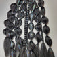 Festie braids Black with Silver Tinsel