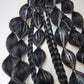 Festie braids Black with Silver Tinsel