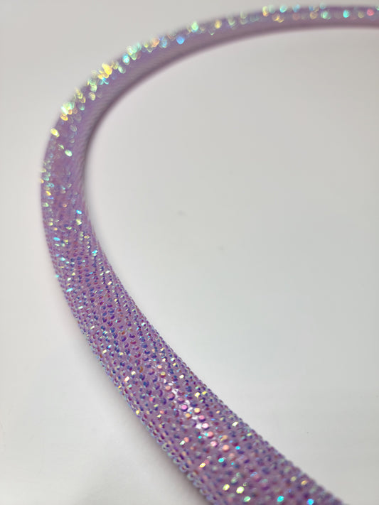 Lavender Lust Diamond Taped Hoop