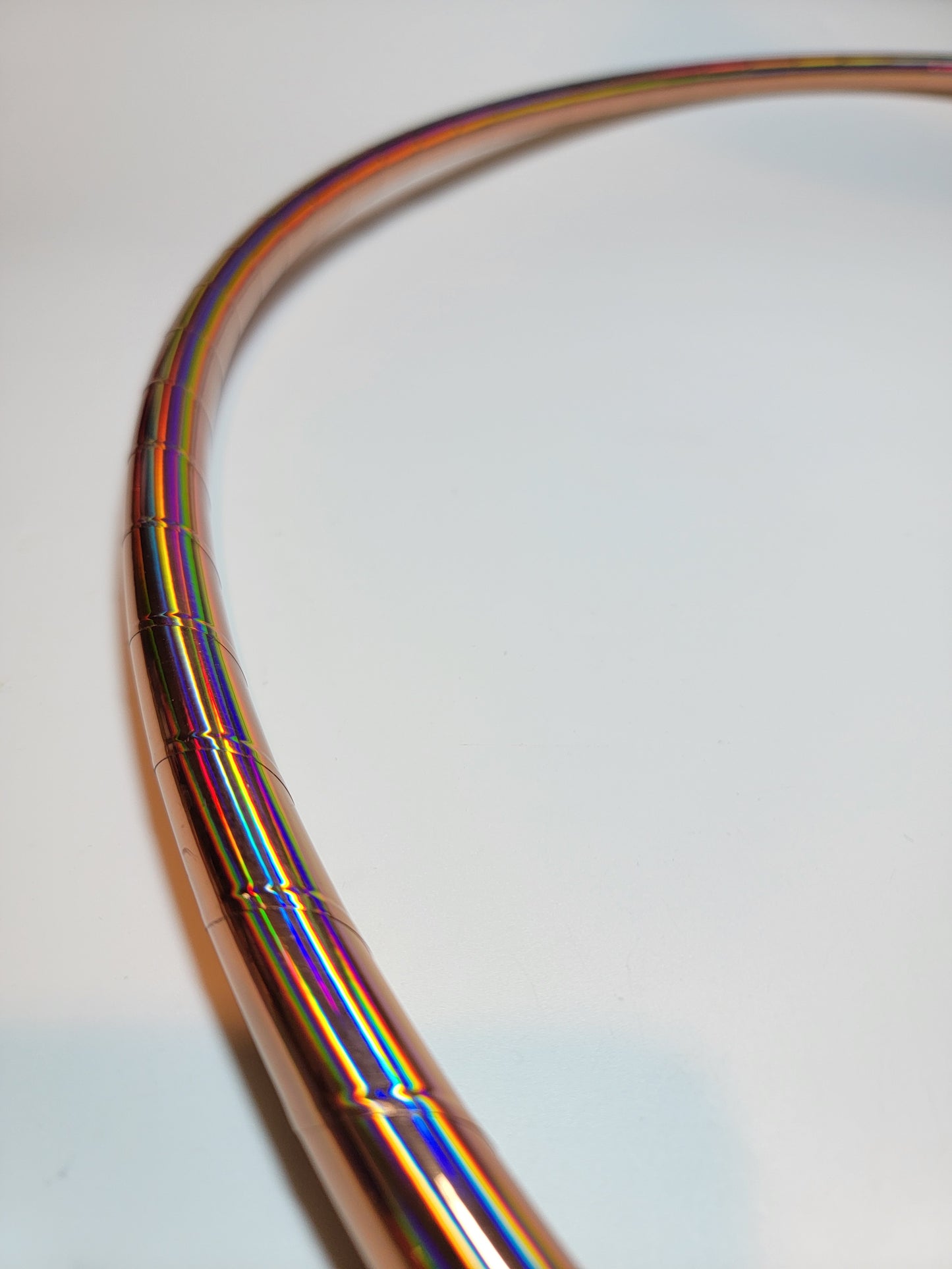 Rose Gold Rainbow Taped Hoop