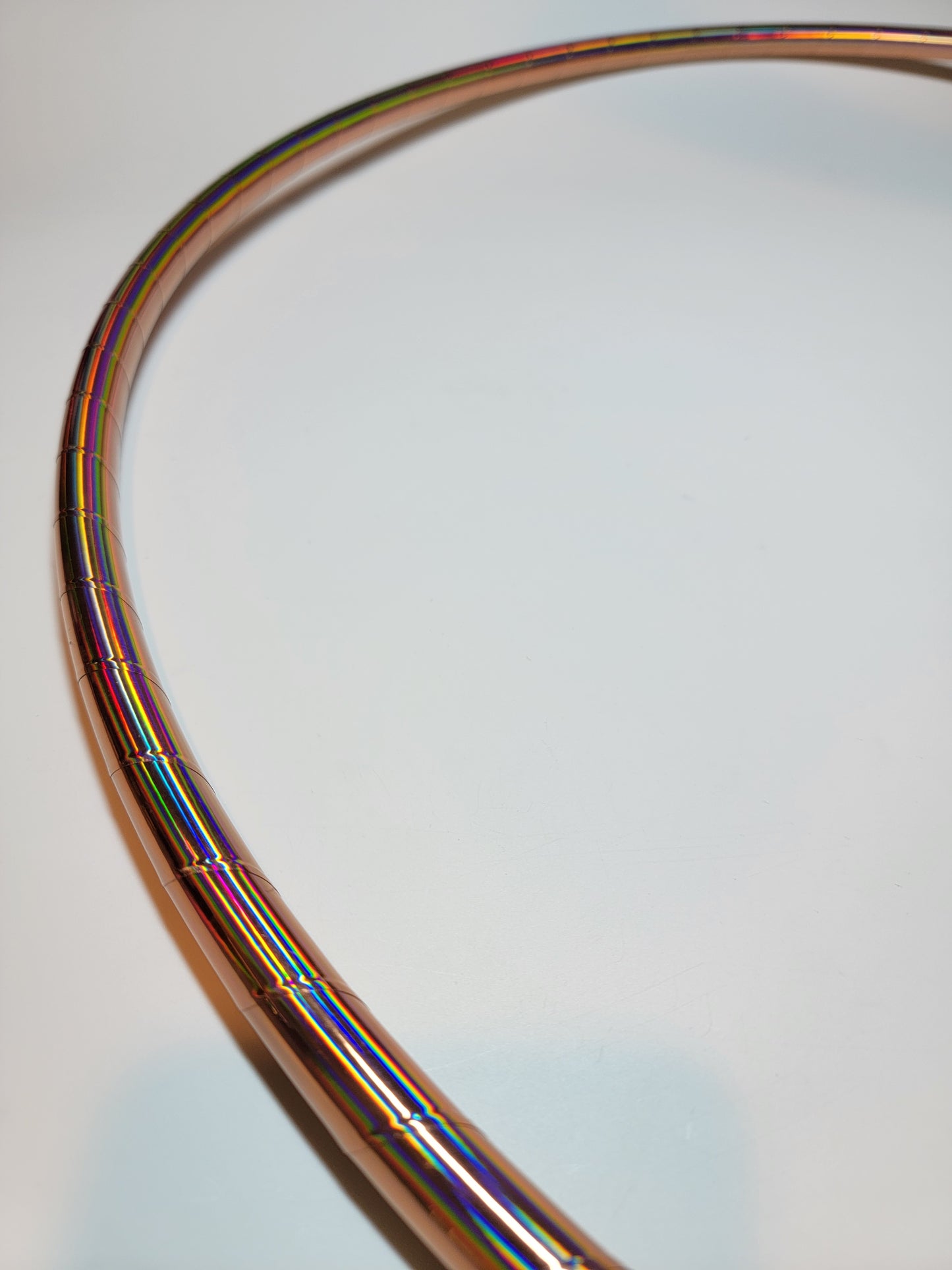 Rose Gold Rainbow Taped Hoop