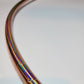 Rose Gold Rainbow Taped Hoop