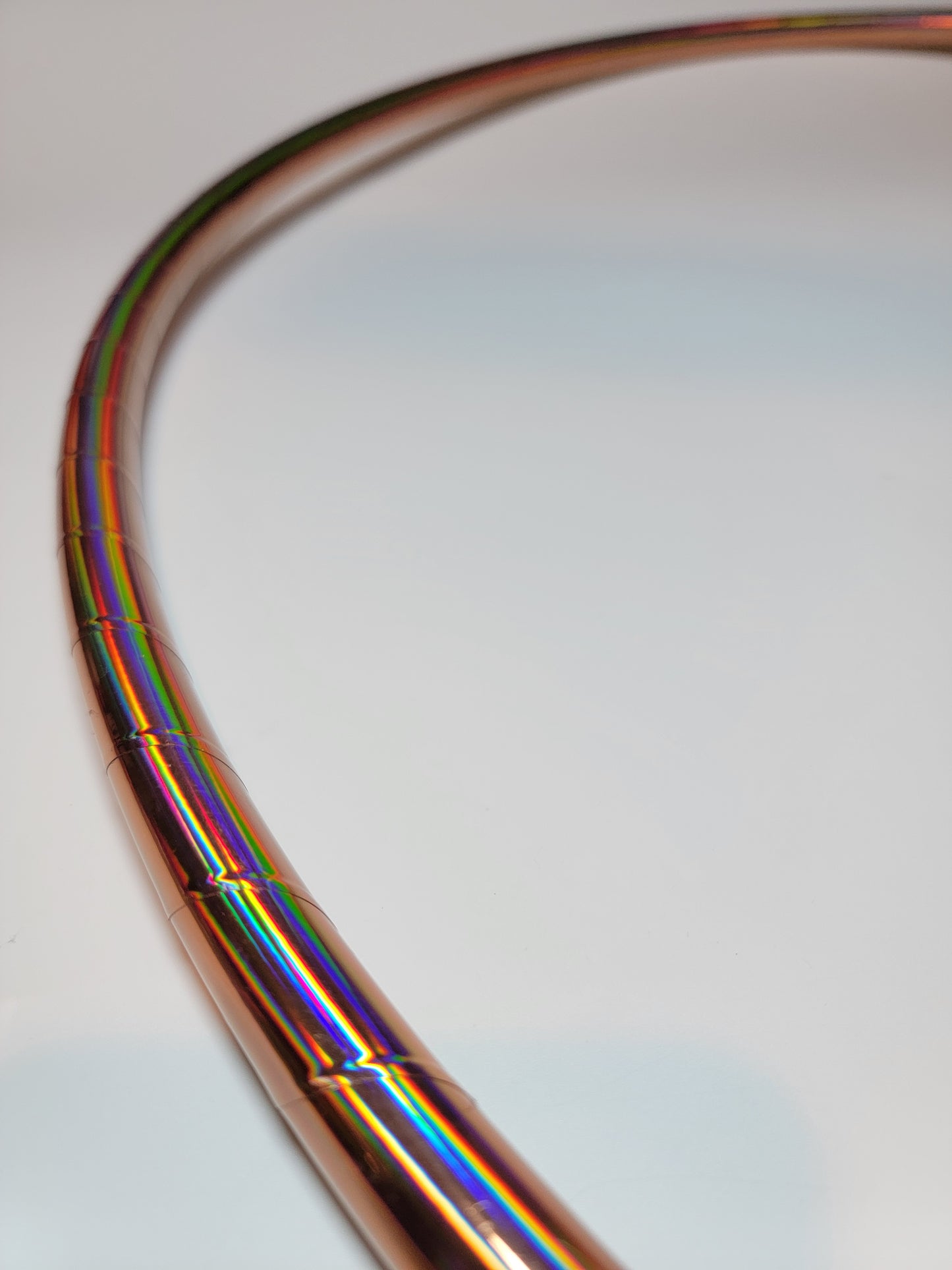 Rose Gold Rainbow Taped Hoop