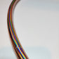 Rose Gold Rainbow Taped Hoop