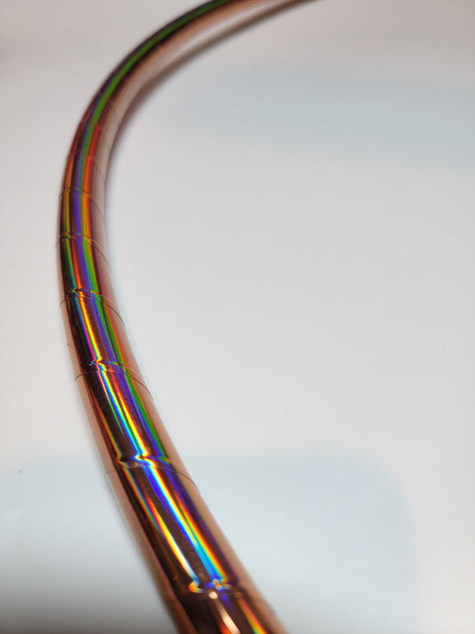 Rose Gold Rainbow Taped Hoop