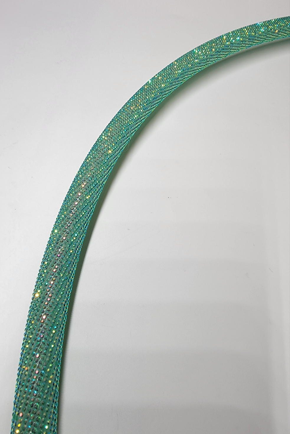 Aquamarine Diamond Taped Hoop