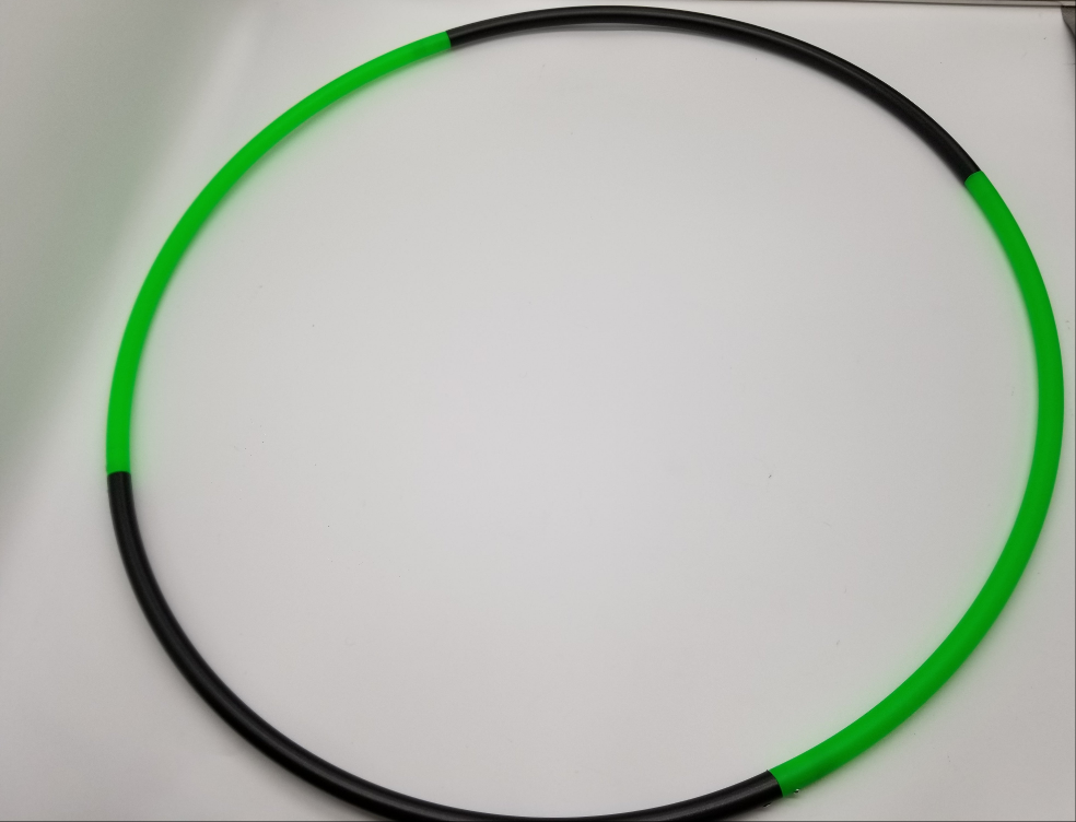 Black & UV Green 4 Piece Bare Sectional Hoop