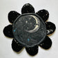 Moon & Sun Flow Flower, black sequin petals