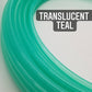 Translucent Teal Polypro Bare Hoop 3/4