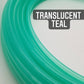 Translucent teal Polypro Bare Hoop 5/8