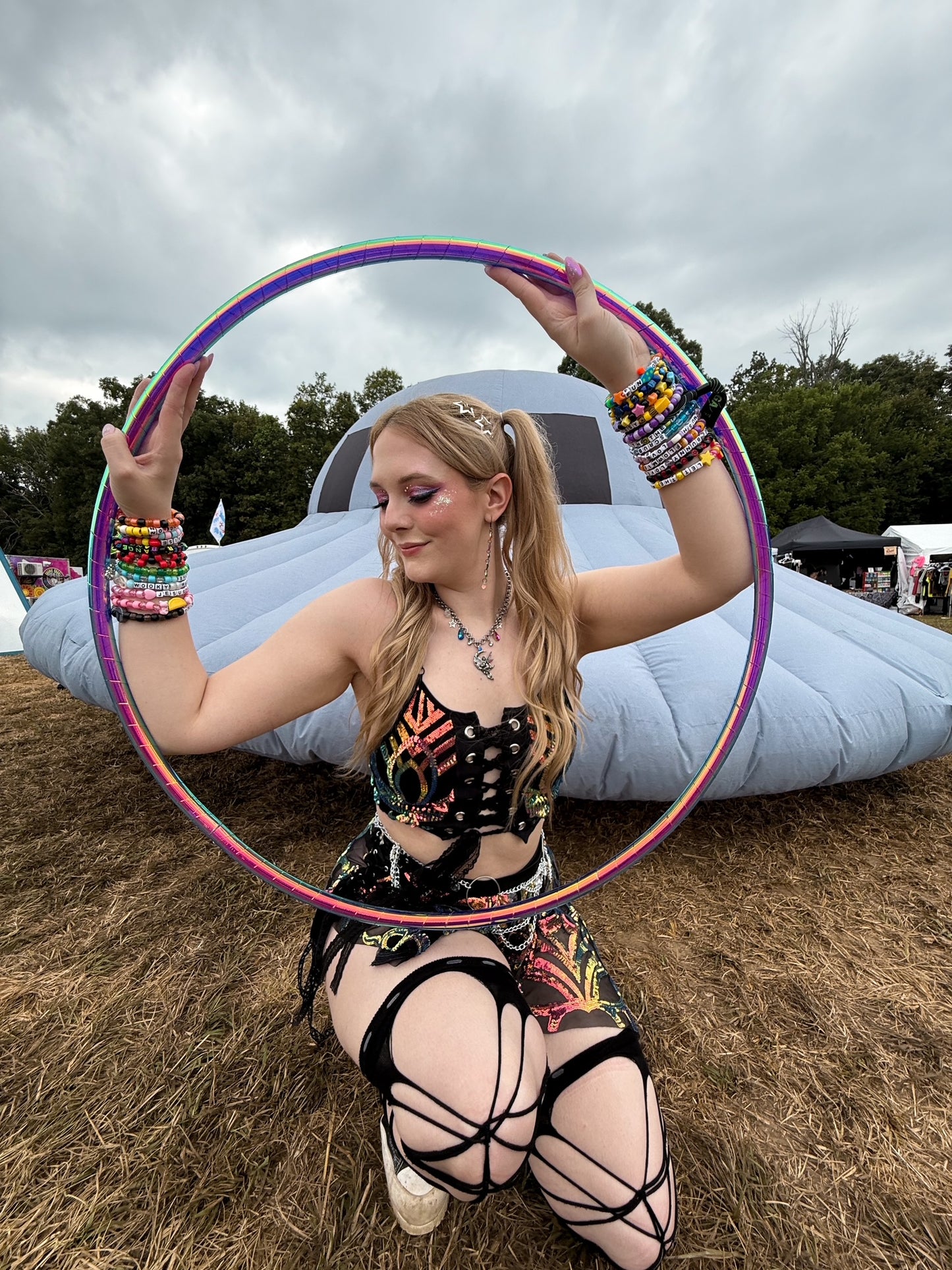 Purple Storm Color Morph Taped Hoop