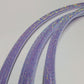 Amethyst Diamond Taped Hoop