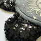 Moon & Sun Flow Flower, black sequin petals