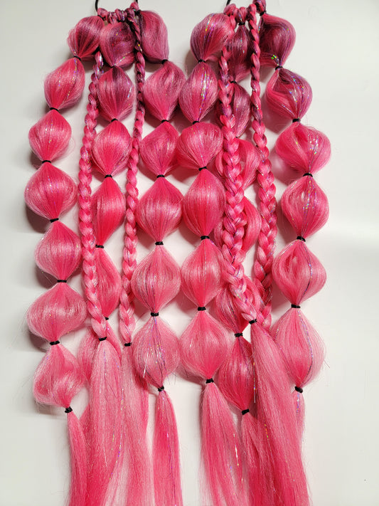 Bubblegum Baddie Festival Braid Tie In's