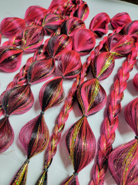 Rave Rebel Festival Braid Tie In's