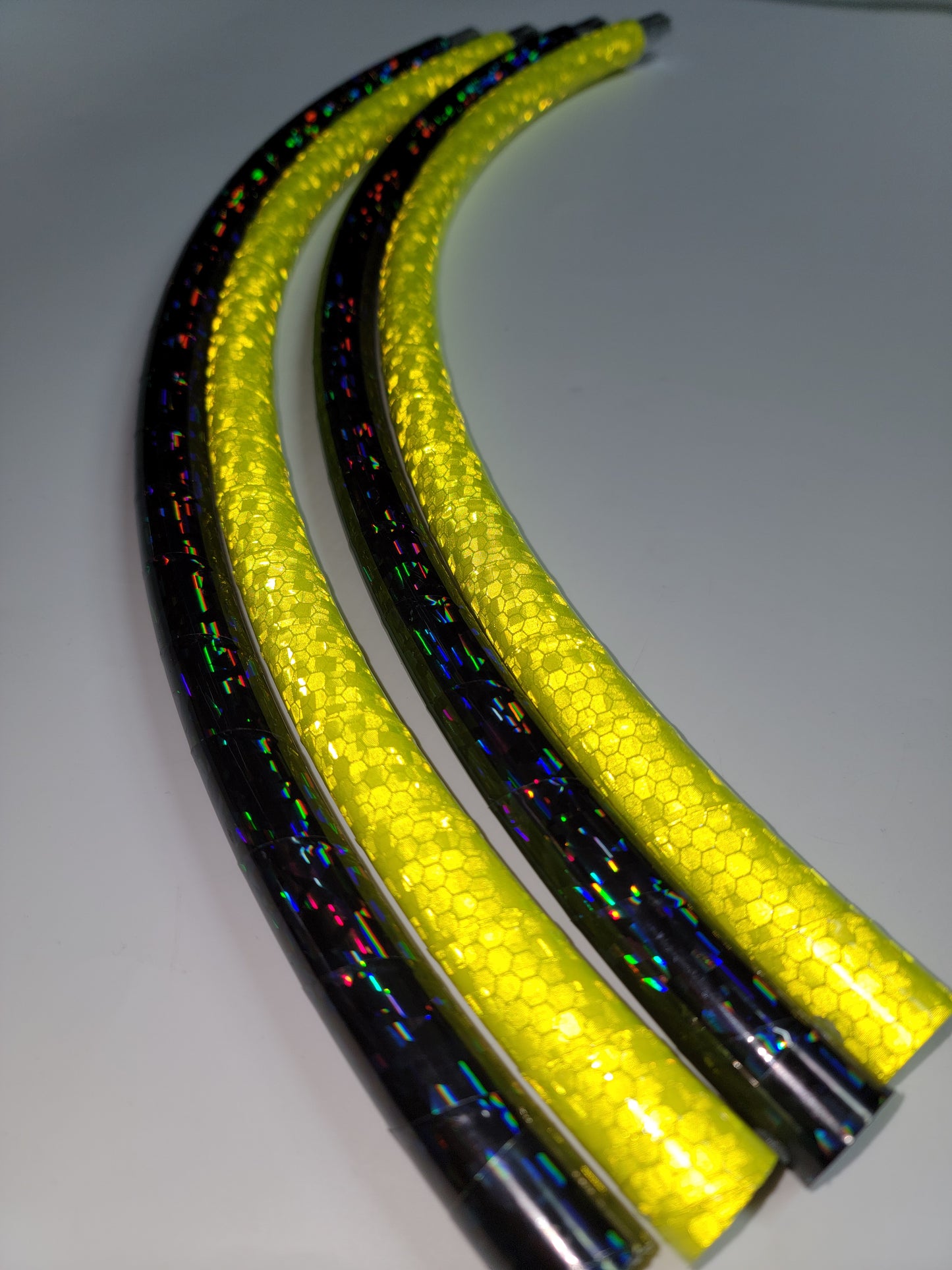 Neon Disco 4 Piece Sectional Reflective Taped Hoop