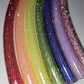 Crushed Rainbow 7 Piece Diamond Taped Sectional Hoop