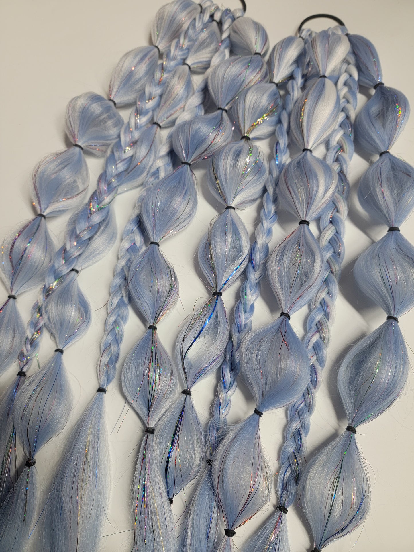 Icy Frost Queen Festival Braid Tie In's