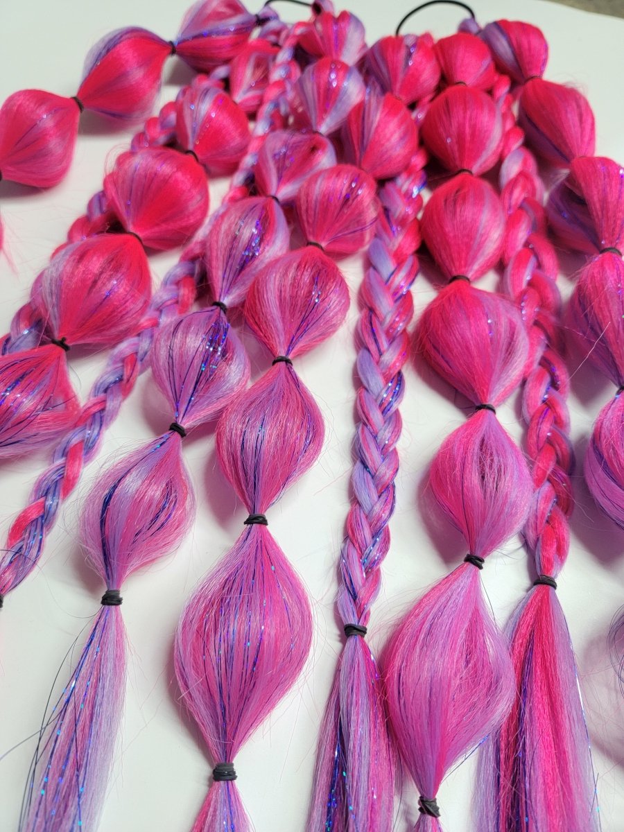 Cotton Candy Skies Festival Braid Tie In's