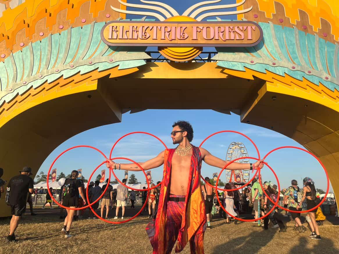 UV Red Polypro Bare Hoop 5/8