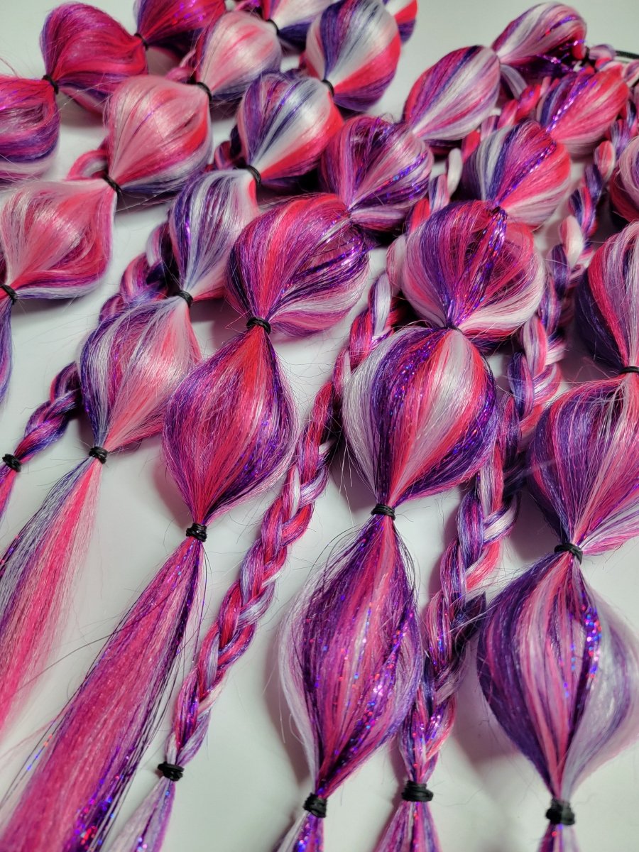 Pink Pony Club Festival Braid Tie In's