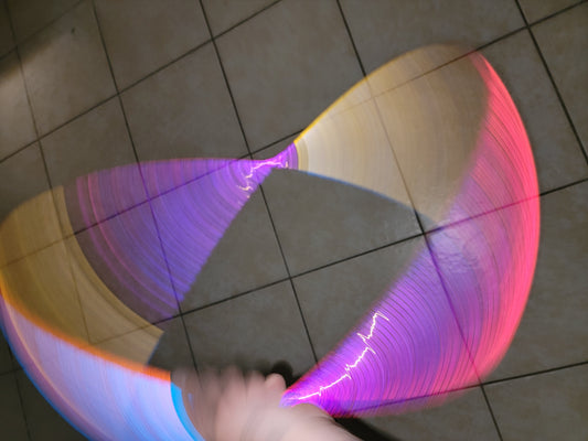 Unicorn Coinflip Specialty Reflective Taped 4 Piece Sectional Hoop