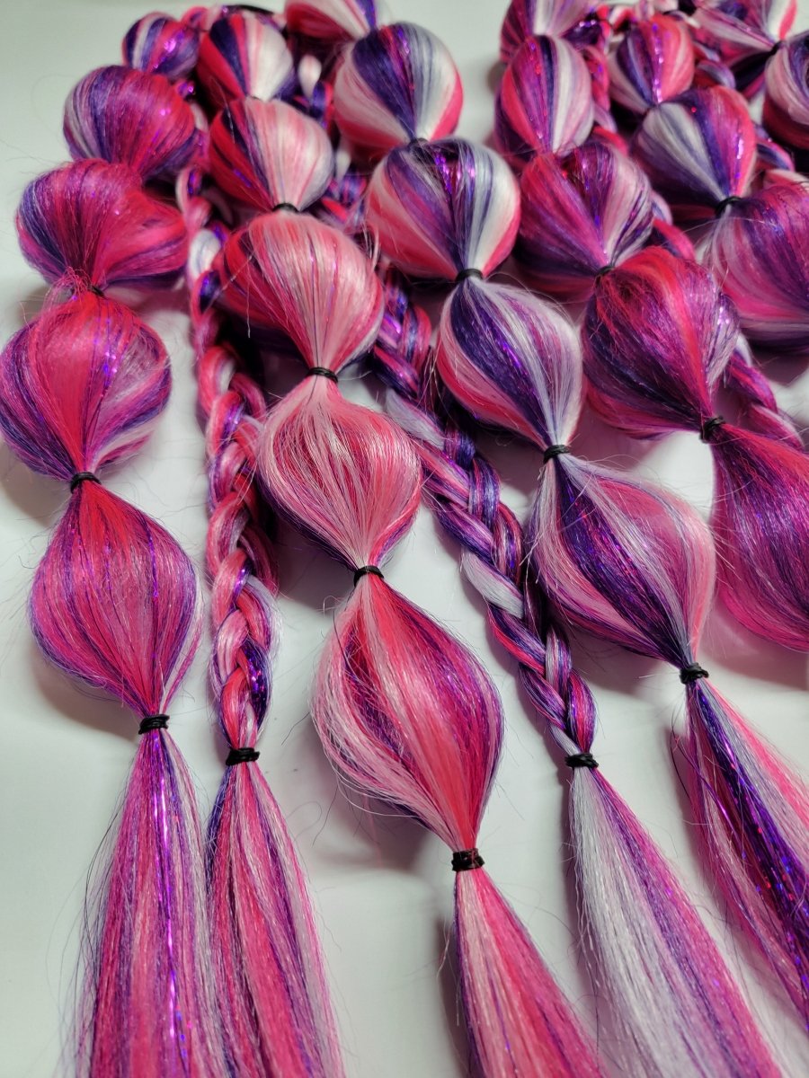 Pink Pony Club Festival Braid Tie In's