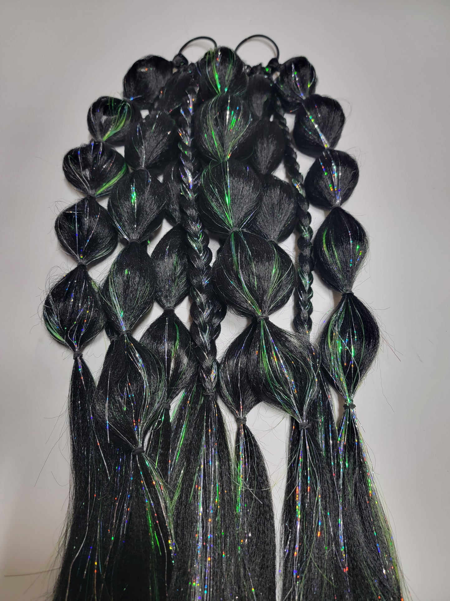 Alien Festival Braid Tie In's