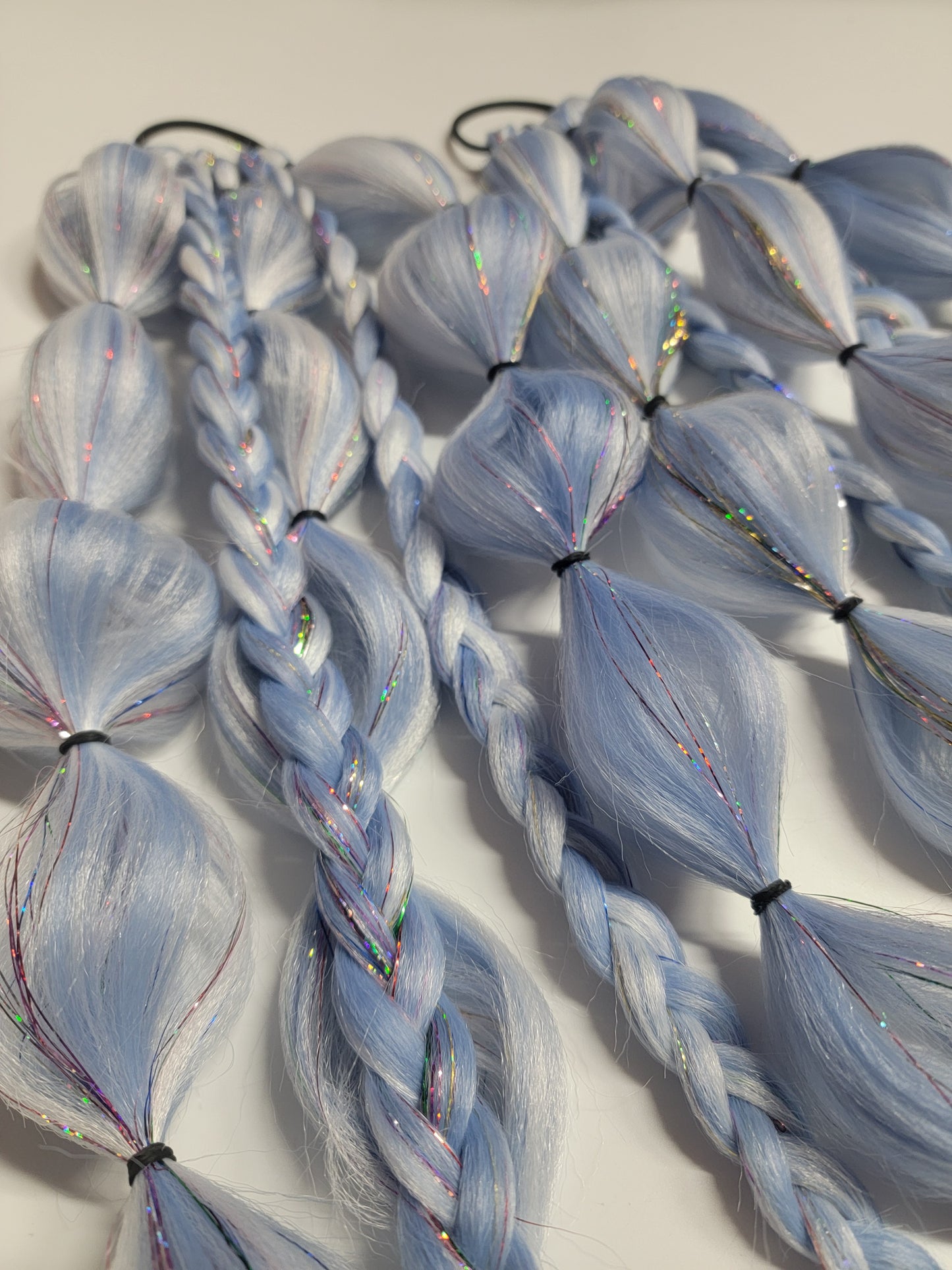 Icy Frost Queen Festival Braid Tie In's