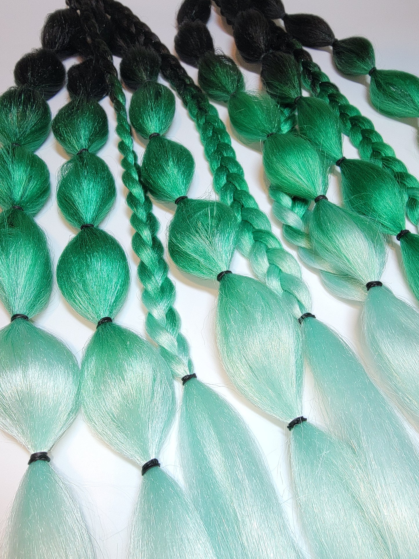 Moss Queen Festival Braid Tie In's