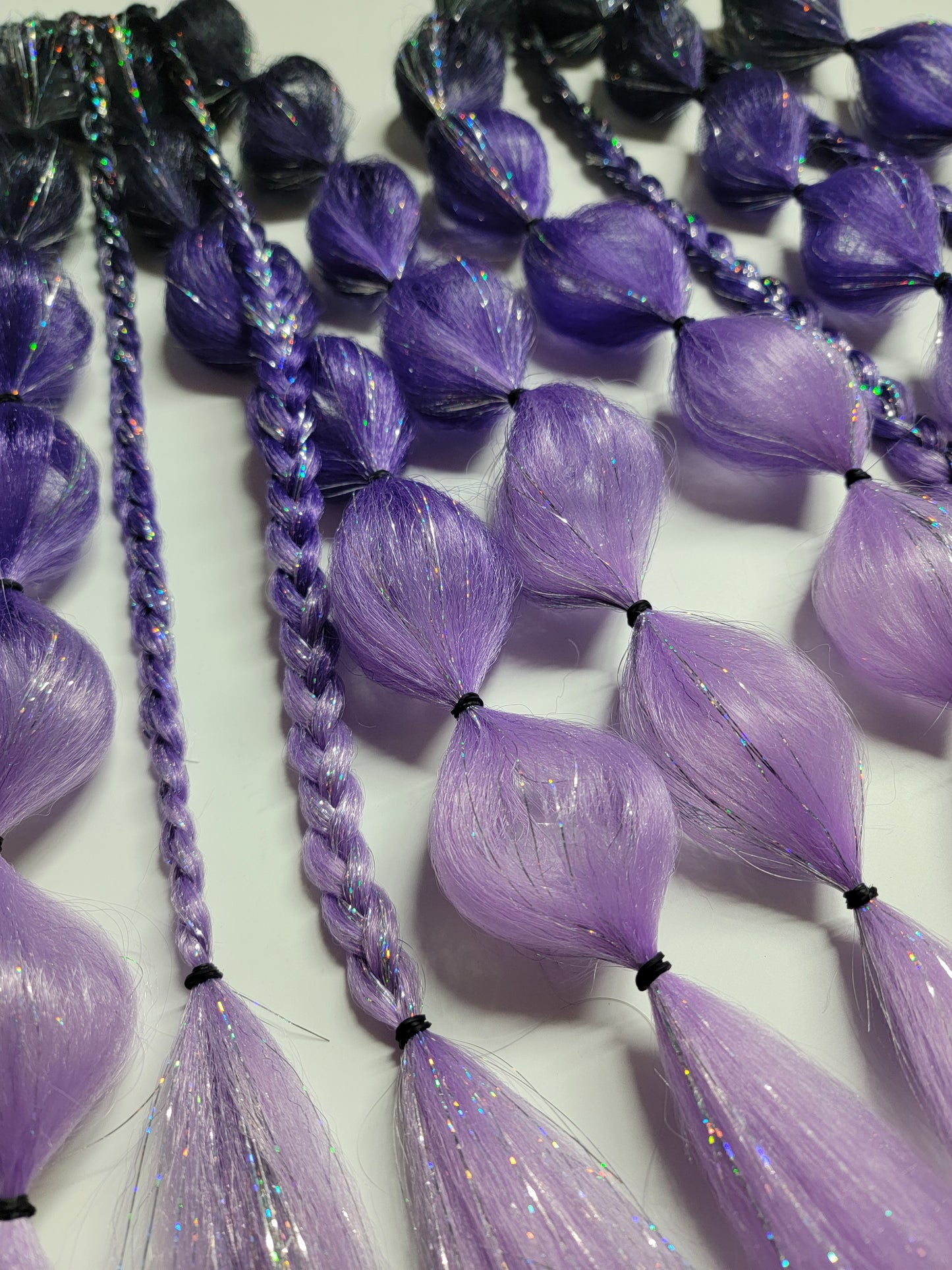 Amethyst Daydream Festival Braid Tie In's