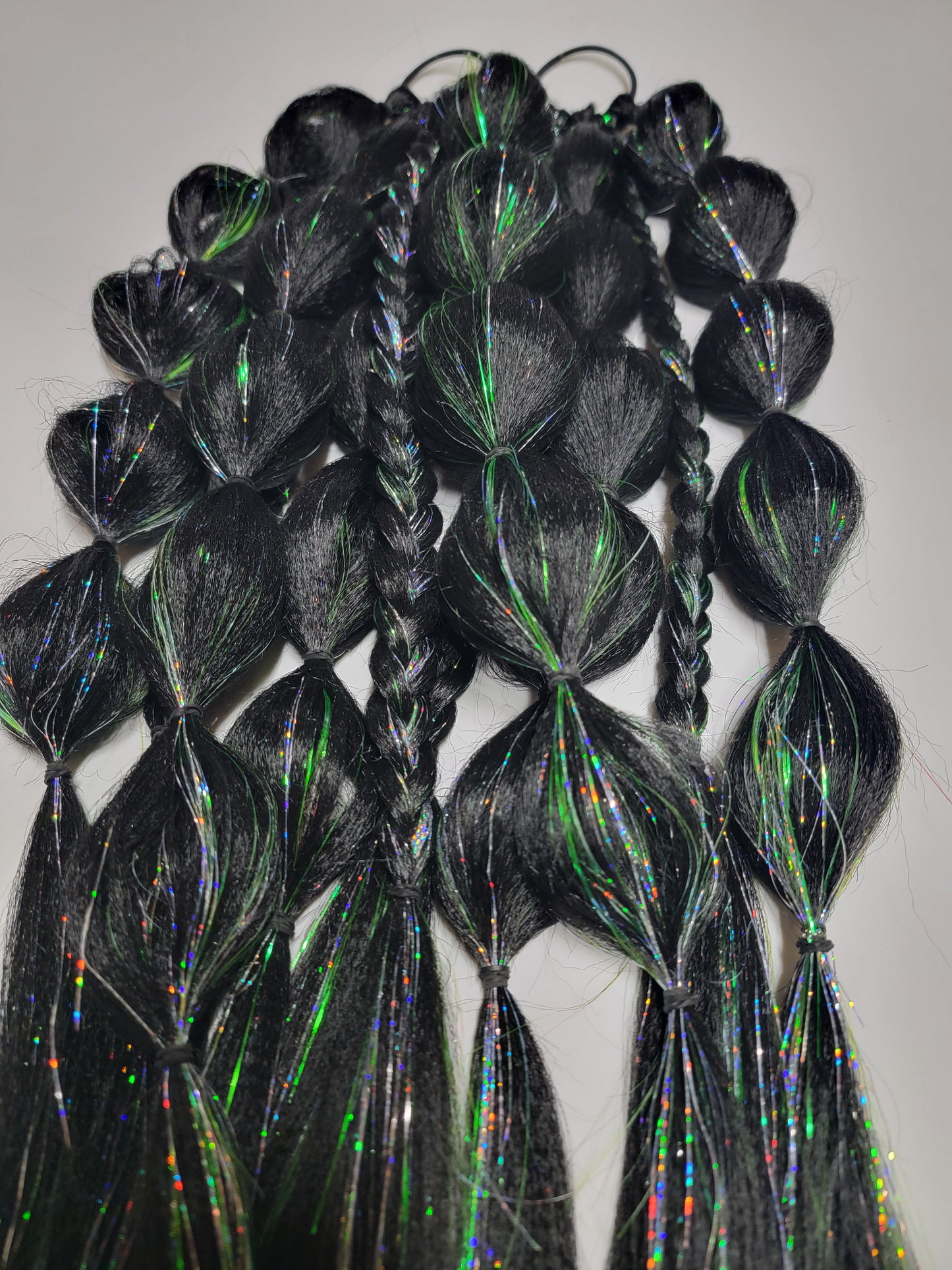 Alien Festival Braid Tie In's
