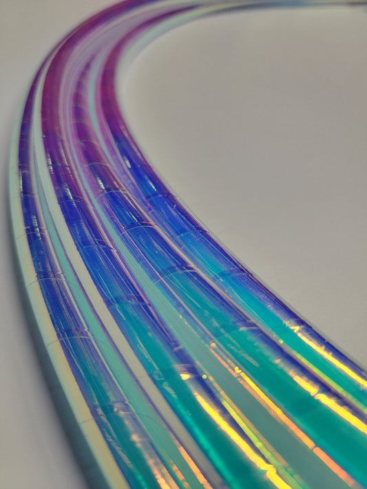 Indigo Sunrise Taped ready to ship hoops with clear tape (MULTIPLE SIZES)