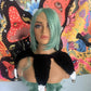 Crocheted Black/White Jester neck collar