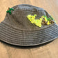 Hand Embroidered Moss Bucket Hat