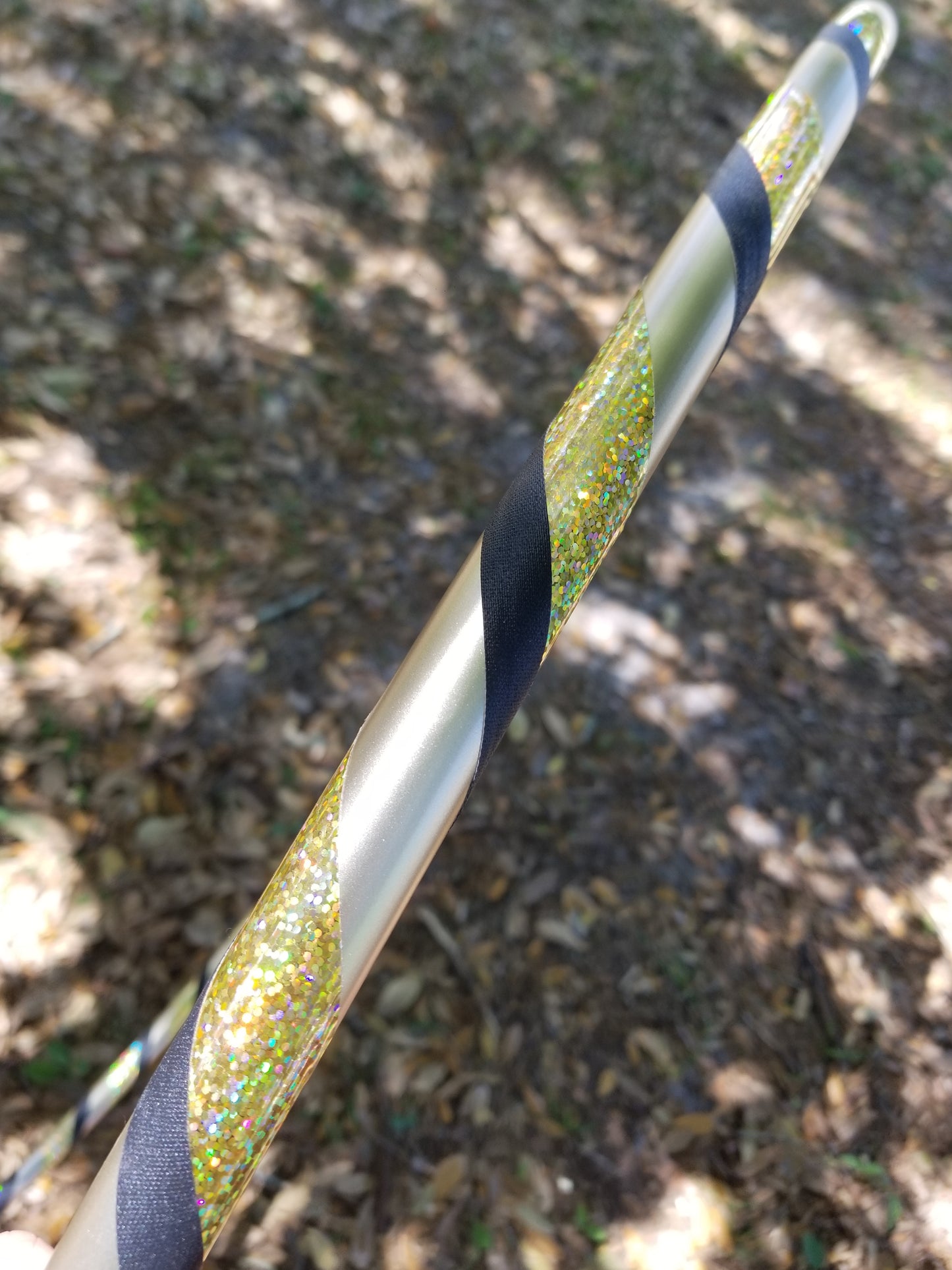 Gold Sparkle Beginner Taped Hoop