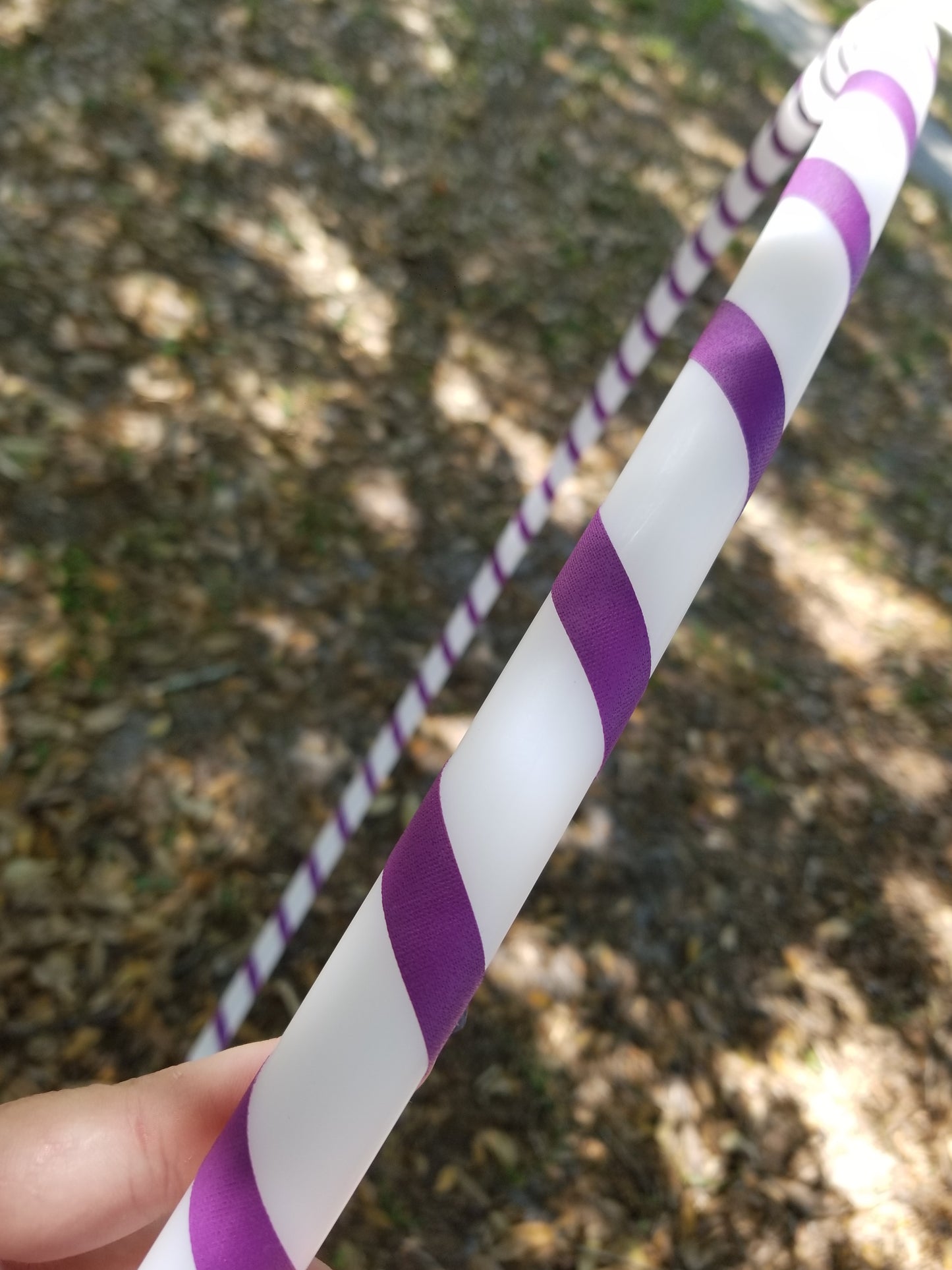 Purple Gaffer Spiral Budget Friendly Beginner HDPE Taped Hoop