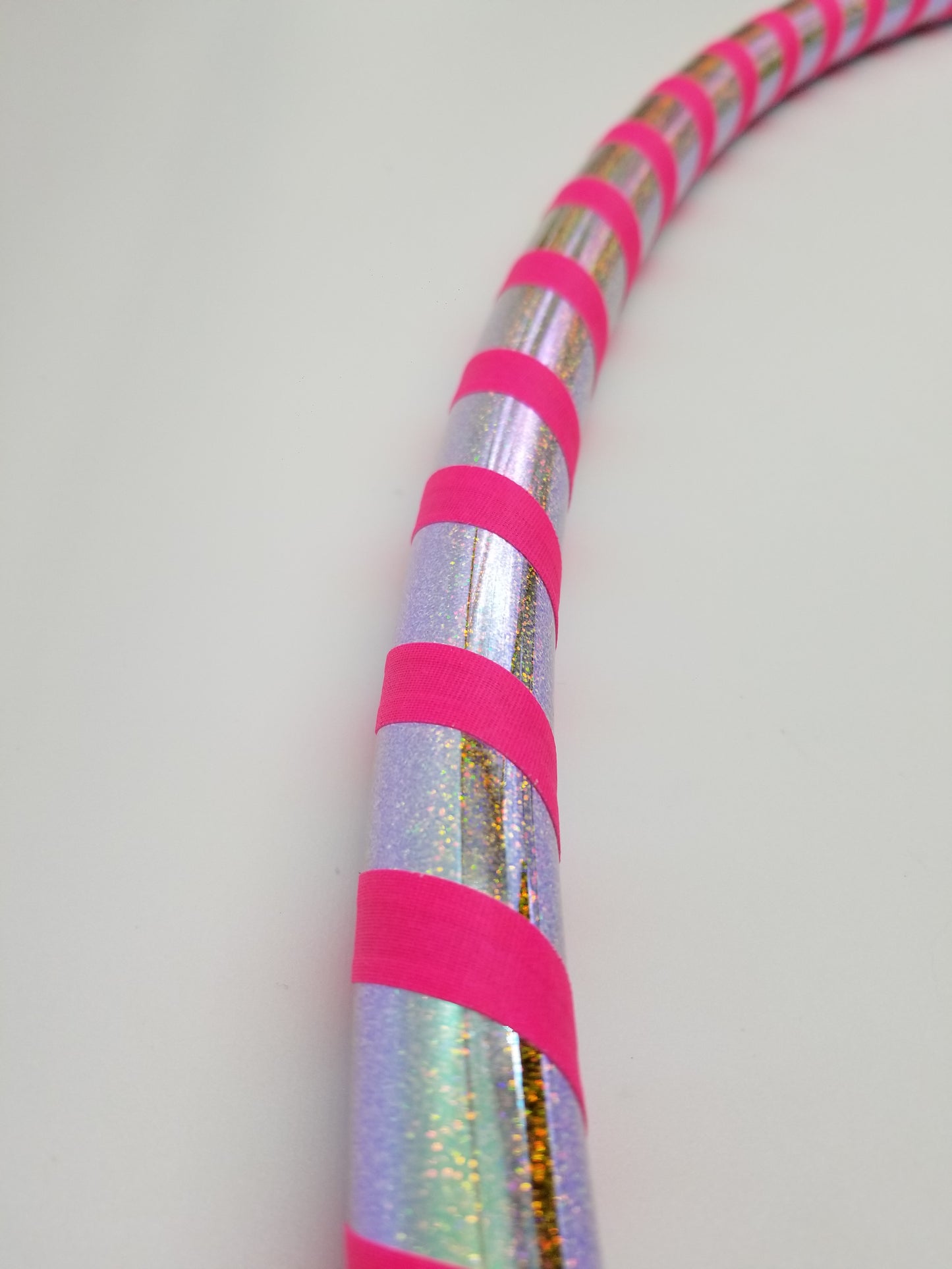 Glitter & Pink Gaffer Beginner Taped Hoop